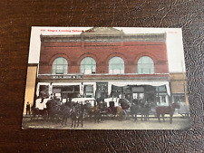 Lithograph Salmon Idaho Stagecoaches at Monk Store Leaving Town early 1900s picture