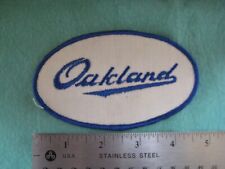 Vintage Blue Oakland Antique Collector Car Parts Uniform  Patch picture