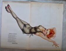 TORCHES AT MIDNIGHT Varga Girl  Esquire Centerfold  Pin-up Alberto Vargas 1945 picture
