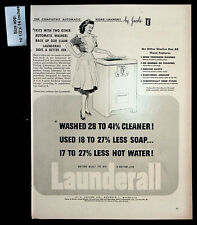 1947 Launderall Washer Home Jacobs Appliance Woman Dress Vintage Print Ad 29364 picture
