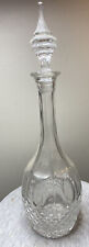 Vintage Beautiful Pressed Glass Liquor Decanter w/Stopper Wine Decorative Nice picture