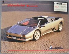 1995-1996 Lamborghini Diablo Roadster Sales Brochure Sheet Excellent Original picture