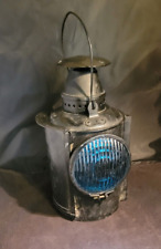 Complete Adlake UP Union Pacific Railroad Semaphore Signal Lamp Lantern Blue Len picture