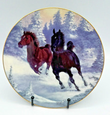 Winter's Thunder The Spirit of the Mustand by Chuck DeHaan Collector Plate 8 In. picture