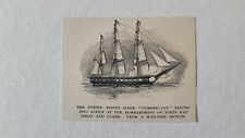 USS Cumberland Sloop Ship Fort Hatteras Fort Clark 1888 Civil War Picture picture