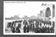 1942 RPPC Washington's Birthday, Atlantic City NJ picture