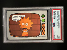1990 Topps Simpsons #69 - Bart, You're Such A Dimwit - PSA 9 picture