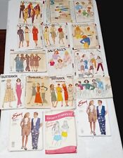 Vtg Sewing Patterns Womens Clothes Patterns Lot Of 16 McCauls & Butterick picture