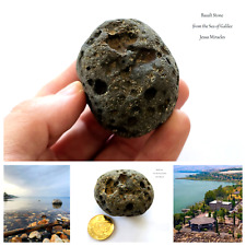 Basalt Stone from Capernaum • Sea of Galilee • Jesus Miracles • Holy Land picture