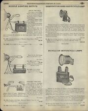 1918 PAPER AD Delta Bicycle Light Old Sol Motorcycle Lamp Flashlight Lantern picture