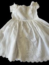 ANTIQUE LACE -  CIRCA 19THC. CHILD’S DRESS WITH CHIKAN WHITEWORK EMBROIDERY picture
