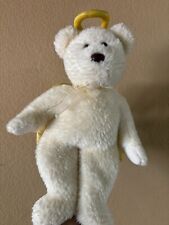 Beanie Baby Teddy Bear Angel white  picture