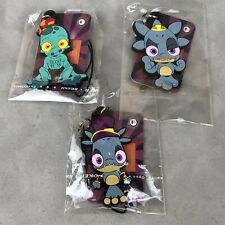 NEW ESC Toy Oddworld Abe & Lulu Munch PVC Tag Rubber Strap 3pc Keychain Lot picture