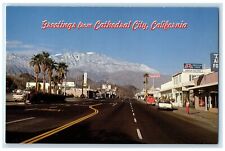 c1960's Greetings From Cathedral City California CA, Argo Standard Cars Postcard picture
