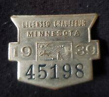 Vintage Chauffeur pin Minnesota 1939 #B4 picture