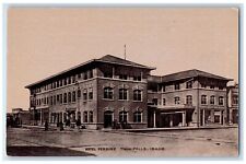 Twin Falls Idaho ID Postcard Hotel Perrine Exterior View Building c1910 Antique picture