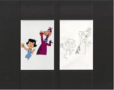 Flintstones -Original Production Cel with Matching Drawing -Betty Rubble & Dino picture