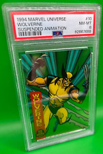 1994 Marvel Universe #10 Wolverine Suspended Animation X-Men - PSA Graded 8 picture
