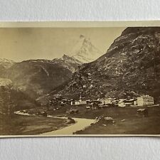 Antique CDV Photograph Matterhorn Switzerland Italy Europe Alps Mountain picture