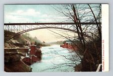 Rochester NY-New York, Genesse Lower Falls Vintage Souvenir Postcard picture
