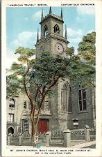 St. John's Church Built 1810 N. Main Corridor Providence RI Postcard picture