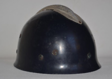 Antique French Fourth Republic Fire Brigade Helmet Ancient Headdresses 1950 picture