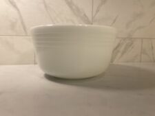 Hamilton Beach White Milk Glass Mixing Bowl Pyrex Wisconsin Very Nice Condition picture