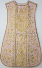 Rose  Spanish Fiddleback Vestment & mass set with Vintage  Embroidery pattern picture