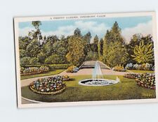 Postcard A Pretty Garden Piedmont California USA picture