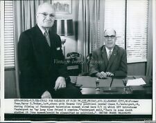 1956 Harry Truman Introduces James M Pendergast Speech Television Wirephoto 7X9 picture