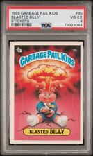 PSA 4 VG-EX 1985 Garbage Pail Kids OS1 BLASTED BILLY #8b ** MATTE STICKER CARD picture