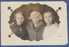Portrait of Three Pretty Girls, Lovely Young Ladies Soviet Vintage Photo USSR picture