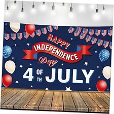 KatchOn, Happy 4th of July Banner - Large, 72x44 Inch | 4th of July picture