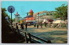 Theme~Riverview Amusement Park Chicago Illinois~Vintage Postcard picture