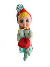 GORGOUS EYES LARGE Vintage Elf Pixie Knee Hugger Girl Doll JESTIA JAPAN *ISSUES* picture