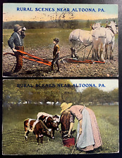 Vintage Postcard 1910 Set of 2 Rural Scene near Altoona, Pennsylvania (PA) picture