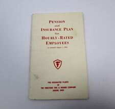 VTG 1964 Pension Insurance Plan for Hourly Rated Employees Firestone Pamphlet picture