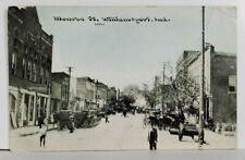 Williamsport Indiana Monroe Street c1910 Postcard Q15 picture