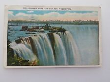 1931 Vintage Postcard Niagara Falls Terrapin Point Goat Isle Hand Tinted #7685 picture