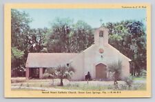 Postcard Sacred Heart Catholic Church Green Cove Springs Florida picture