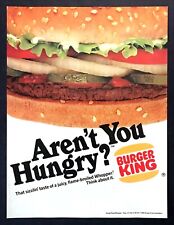 1984 Burger King Flame-Broiled Whopper photo 