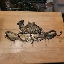 Antique CJO Judd Cast Iron Figural Victorian Camel HOOK KEY CHAIN JEWELRY WALL picture