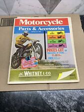 Vintage J.C. Whitney Motorcycle Parts & Accessories Catalog No. 8 1974 Nice picture