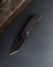 Custom BRS Evolve Nomad, Black Camo Scales, Folding EDC Knife, Tanto, S35VN picture