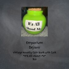 Novelty Corked Bank, “It’s All About Me” Savings Jar 4.5