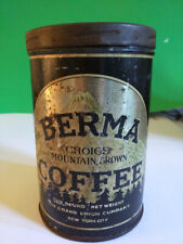 Berma Choice Mountain Grown Coffee Tin 1 lb Can Steel Cut Grand Union Company picture