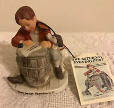 Norman Rockwell Figurine “Love Letter” Saturday Evening Post Boy On Barrel picture