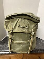 Vintage WW2 US Army USMC M1943 Jungle Canvas Backpack Field Pack NAMED ESTATE picture