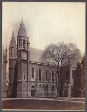 YALE UNIVERSITY ~ TWO BATTELL CHAPEL INTERIOR & EXTERIOR VIEWS 1888 PHOTOGRAPHS picture