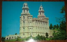 The Mormon Temple (LDS) Mantis, Utah, UT, Vintage Unused Postcard picture